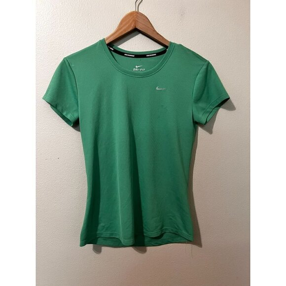 Nike Tops - Women's NIKE Dri-Fit Green Running Tee Size S [EXCELLENT]